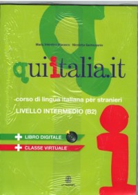 Qui Italia it livello intermedio - okładka podręcznika