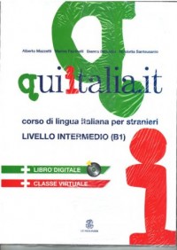 Qui Italia.it livello intermedio - okładka podręcznika