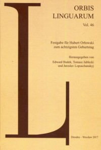 Orbis Linguarum 46 - okładka książki