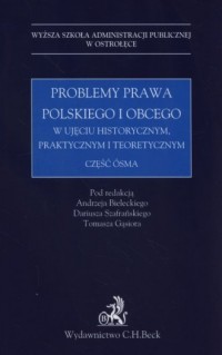 Problemy prawa polskiego i obcego - okładka książki