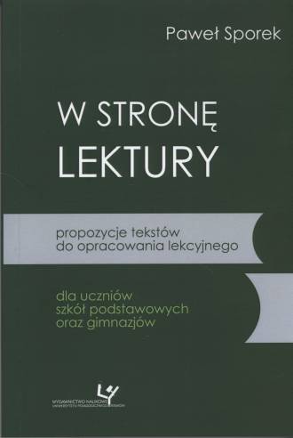 W stronę lektury. Propozycje tekstów - okładka książki