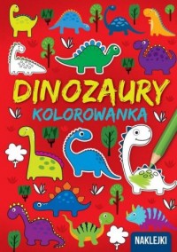 Kolorowanka A4  Dinozaury - okładka książki