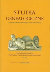 Studia Genealogiczne. Tom 2 - okładka książki