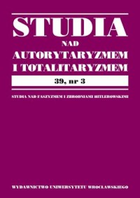 Studia nad Autorytaryzmem i Totalitaryzmem - okładka książki