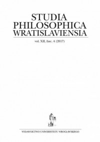 Studia Philosophica Wratislaviensia - okładka książki