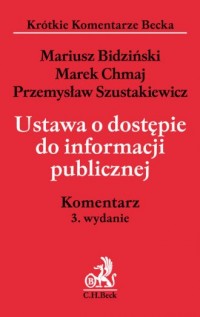 Ustawa o dostępie do informacji - okładka książki