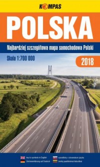 Polska. Mapa samochodowa 1:700 - okładka książki