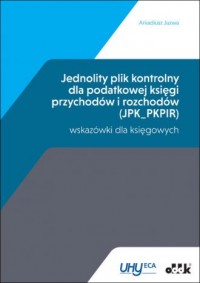 Jednolity plik kontrolny dla podatkowej - okładka książki