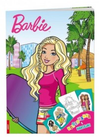 Barbie. Kolorowanka i naklejki - okładka książki