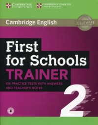 First for Schools Trainer 2 - okładka podręcznika