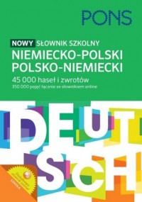 Nowy słownik szkolny niemiecko-polski, - okładka podręcznika