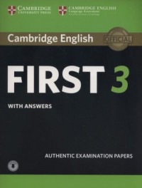 Cambridge English First 3 Students - okładka podręcznika