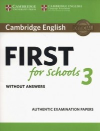 Cambridge English First for Schools - okładka podręcznika