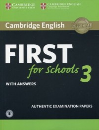 Cambridge English First for Schools - okładka podręcznika