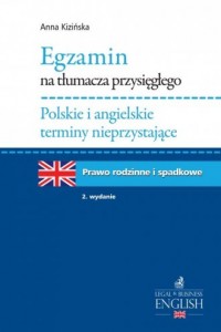 Egzamin na tłumacza przysięgłego. - okładka książki