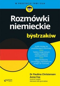 Rozmówki niemieckie dla bystrzaków - okładka podręcznika