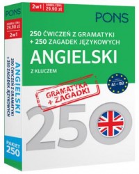 250 ćwiczeń z gramatyki Angielski - okładka podręcznika