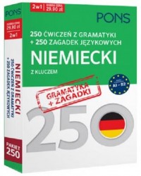 250 ćwiczeń z gramatyki Niemiecki - okładka podręcznika
