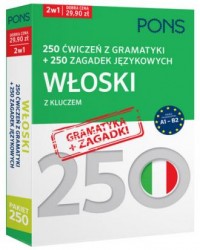 250 ćwiczeń z gramatyki Włoski - okładka podręcznika