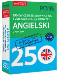 250 ćwiczeń ze słownictwa Angielski+ - okładka podręcznika