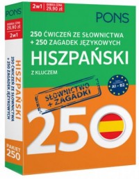 250 ćwiczeń ze słownictwa Hiszpański - okładka podręcznika