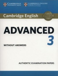 Cambridge English Advanced 3. Authentic - okładka podręcznika