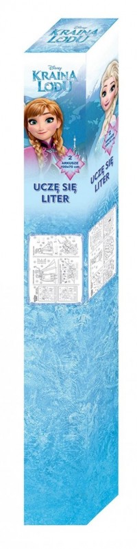 Kraina lodu Alfabet tablice - okładka książki