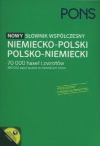 PONS Nowy słownik współczesny niemiecko-polski, - okładka podręcznika