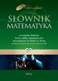 Słownik. Matematyka - okładka książki