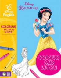 Colour and learn Księżniczki Koloruję - okładka książki