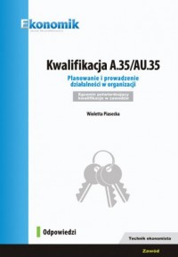 Kwalifikacja A.35/AU.35. Planowanie - okładka podręcznika