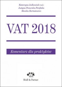 VAT 2018. Komentarz dla praktyków - okładka książki