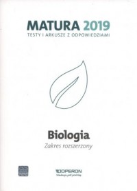 Biologia. Matura 2019. Testy i - okładka podręcznika