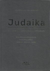 Judaika w zbiorach Muzeum Narodowego - okładka książki