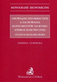 Obowiązki informacyjne a zachowania - okładka książki