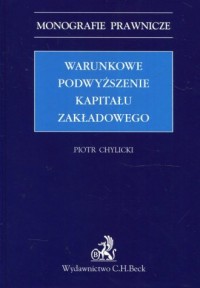 Warunkowe podwyższenie kapitału - okładka książki