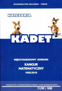 Matematyka z wesołym kangurem Kadet - okładka podręcznika