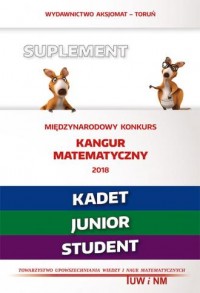 Matematyka z wesołym kangurem Suplement - okładka podręcznika