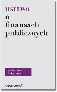 Ustawa o finansach publicznych - okładka książki