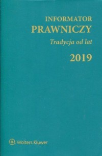 Informator Prawniczy 2019. Tradycja - okładka książki