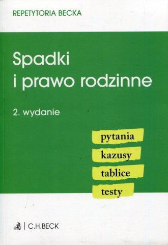 Spadki I Prawo Rodzinne. Pytania, Kazusy, Tablice, Testy - Książka ...