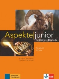 Aspekte junior B1+ Kursbuch mit - okładka podręcznika