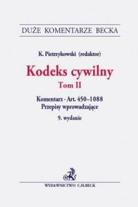 Kodeks cywilny. Tom II. Komentarz - okładka książki