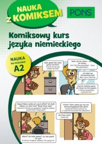 Komiksowy kurs niemieckiego A2 - okładka podręcznika