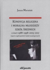 Kondycja religijna i moralna młodzieży - okładka książki