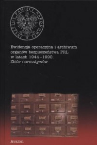 Ewidencja operacyjna i archiwum - okładka książki