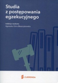 Studia z postępowania egzekucyjnego - okładka książki