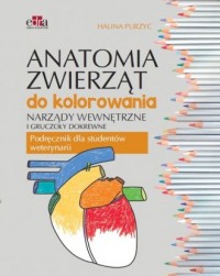 Anatomia zwierząt do kolorowania. - okładka książki