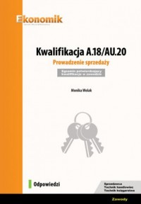 Kwalifikacja A.18/AU.20. Prowadzenie - okładka podręcznika