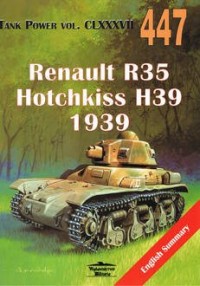 Renault R35 Hotchkiss H39 1939 - okładka książki